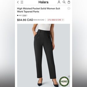 HALARA Women's Pantsuit in Black and Gray